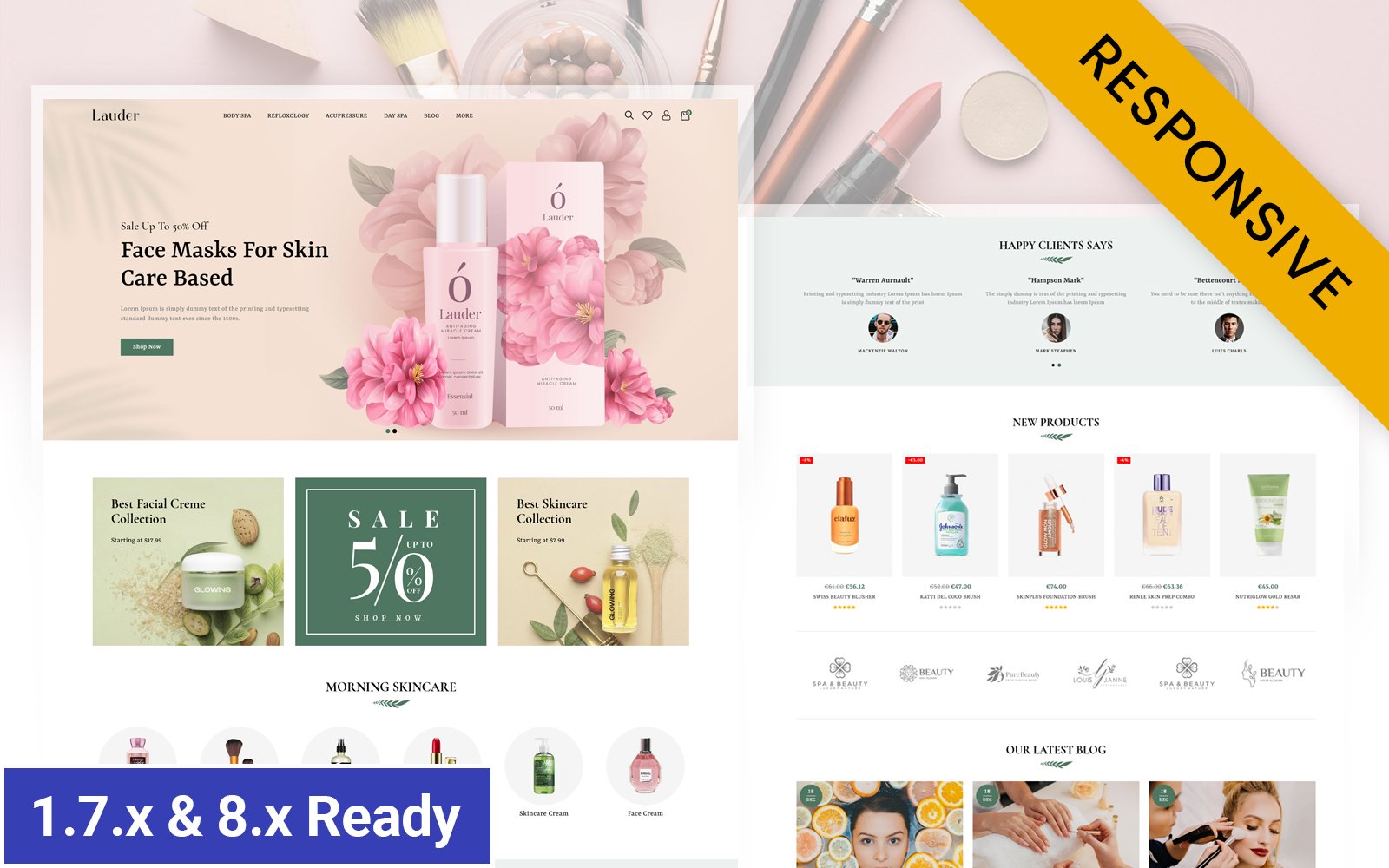 Lauder – Cosmetics Store Prestashop Responsive Theme PrestaShop Theme – Nulled Download – EmpireGPL