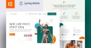 Law & Order - Law Firm & Lawyers Elementor Pro Template Kit - Nulled Download - EmpireGPL