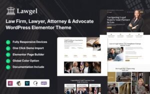 Lawgel - Law Firm, Lawyer, Attorney & Advocate WordPress Theme - Nulled Download - EmpireGPL