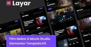 Layar - Film Maker & Movie Studio Elementor Template Kit - Nulled Download - EmpireGPL