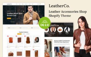 Leather Fashion and Accessories Store Shopify 2.0 Responsive Theme Shopify Theme - Nulled Download - EmpireGPL