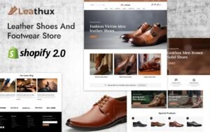 Leathux - Leather Shoes & Footwear Store Shopify 2.0 Responsive Theme Shopify Theme - Nulled Download - EmpireGPL