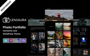Lensaura- Photo Portfolio with Elementor Builder WordPress Theme - Nulled Download - EmpireGPL