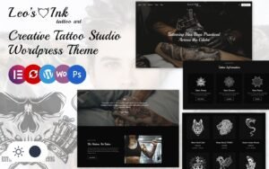 Leoink - Creative Tattoo Studio Elementor Wordpress Responsive Theme WordPress Theme - Nulled Download - EmpireGPL