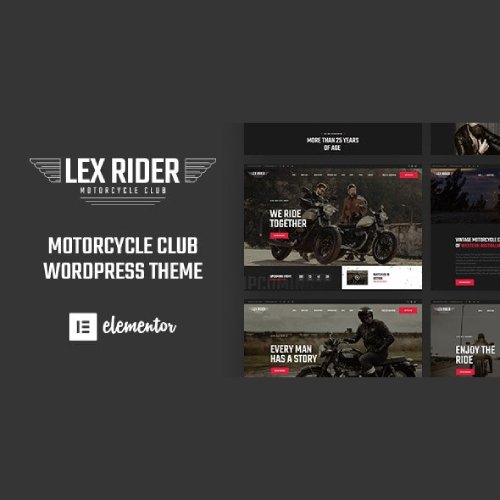 LexRider - Motorcycle Club WordPress Theme - Nulled Download - EmpireGPL