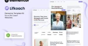 Lifkoach – Life Coach & Mentor Elementor Template Kit - Nulled Download - EmpireGPL