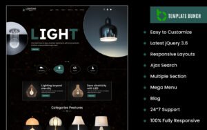 Lighting Deck - Responsive Shopify Theme for eCommerce Website Template - Nulled Download - EmpireGPL