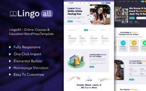 LingoAll - Online Courses & Education WordPress Theme - Nulled Download - EmpireGPL