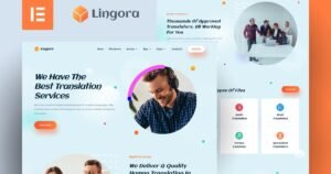 Lingora - Online Translation Services Elementor Pro Template Kit - Nulled Download - EmpireGPL