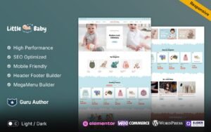 LittleBaby - Kids Fashion and Toys Elementor WooCommerce Store WooCommerce Theme - Nulled Download - EmpireGPL