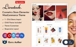 Livestock - Cosmetics Store Elementor WooCommerce Responsive Theme WooCommerce Theme - Nulled Download - EmpireGPL