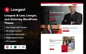 Lowgest - Law, Lawyer, and Attorney WordPress Theme - Nulled Download - EmpireGPL