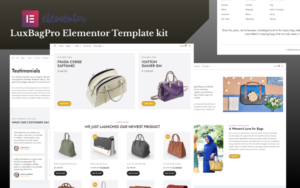Luxbagpro Elementor Template Kit Elementor Kit - Nulled Download - EmpireGPL