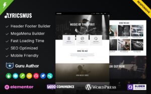 Lyricsmus - Music WordPress Theme - Nulled Download - EmpireGPL