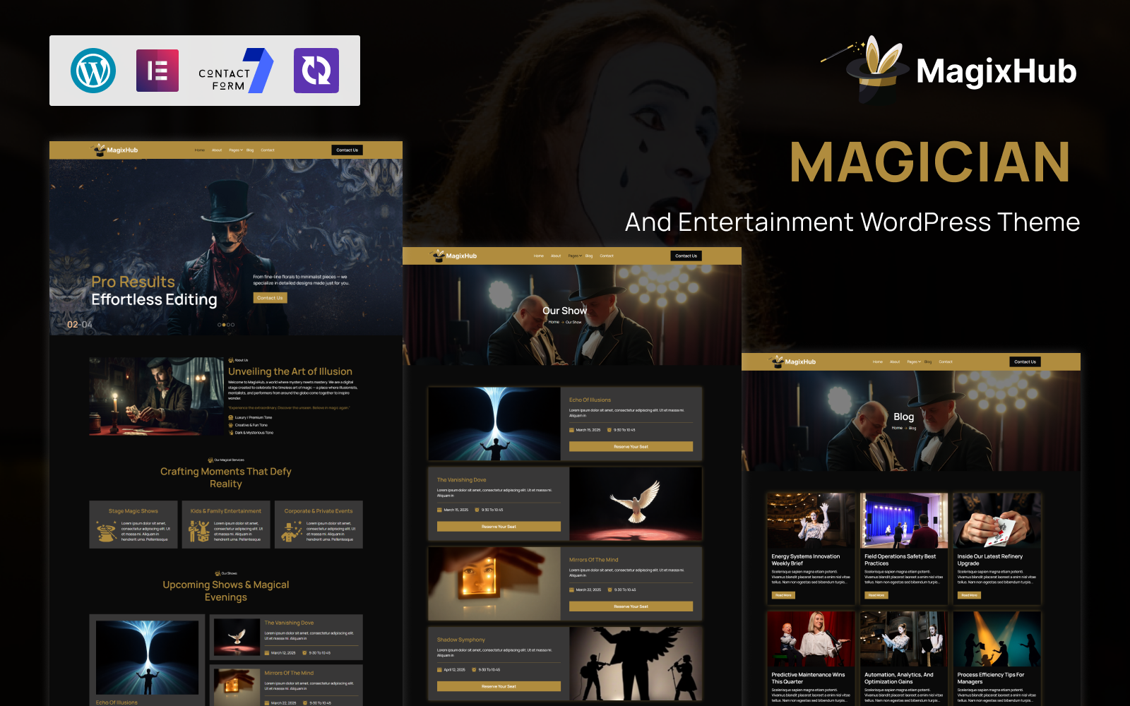 MagixHub – Magician, Illusion & Entertainment WordPress Theme - Nulled Download - EmpireGPL