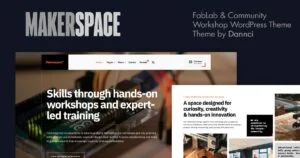 Makerspace - Fablab & Community Workshop Wordpress - Nulled Download - Empiregpl
