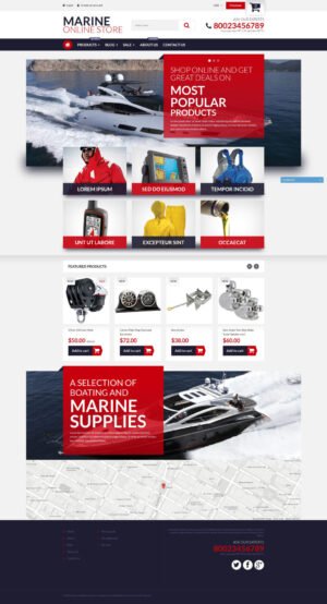 Marine Online Store Shopify Theme - Nulled Download - EmpireGPL