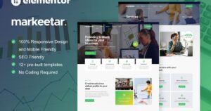 Markeetar - Digital Marketing Agency Elementor Pro Template Kit - Nulled Download - EmpireGPL