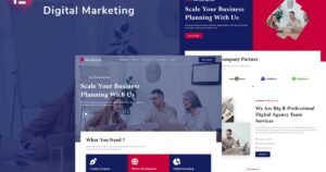 Marketa - Digital Agency Business Services Elementor Template Kit - Nulled Download - EmpireGPL