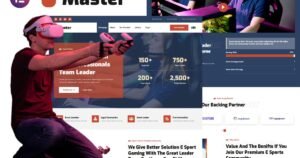 Master - Esport Team & Gaming Community Elementor Template Kit - Nulled Download - EmpireGPL