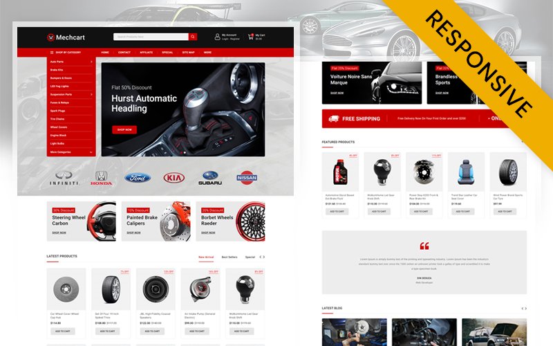 Mechcart Automobile Store Opencart Responsive Theme OpenCart Template – Nulled Download – EmpireGPL