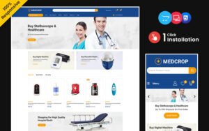 Medcrop - Medicine and Drug Multipurpose Responsive OpenCart store OpenCart Template - Nulled Download - EmpireGPL