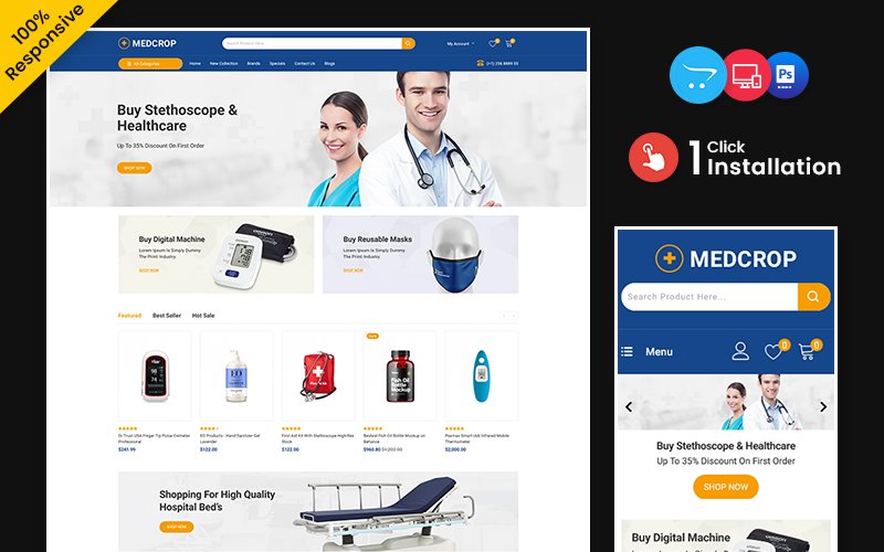 Medcrop – Medicine and Drug Multipurpose Responsive OpenCart store OpenCart Template – Nulled Download – EmpireGPL