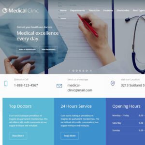 Medical Clinic – Health & Doctor Medical Theme - Nulled Download - EmpireGPL