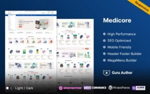 Medicore - Healthcare and Medical Store Elementor WooCommerce Responsive Theme WooCommerce Theme - Nulled Download - EmpireGPL