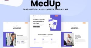 MedUp - Medical SaaS Elementor Template Kit - Nulled Download - EmpireGPL