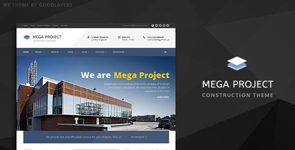 Mega Project - Construction WordPress - Nulled Download - EmpireGPL