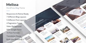Melissa - Personal Blog/Magazine WordPress Theme - Nulled Download - EmpireGPL