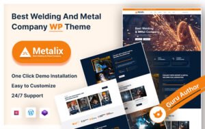 Metalix – Best Welding and Metal Company WordPress Theme - Nulled Download - EmpireGPL