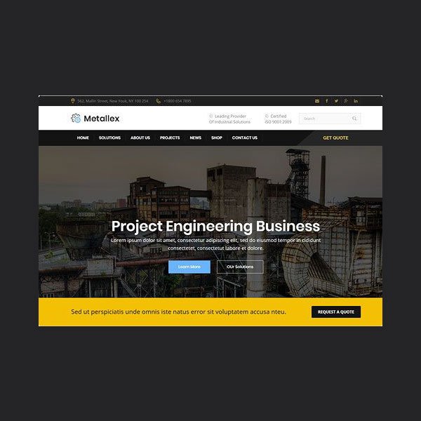 Metallex - Industrial And Engineering WordPress Theme - Nulled Download - EmpireGPL