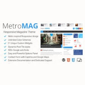 Metro Magazine Responsive WordPress Theme - Nulled Download - EmpireGPL