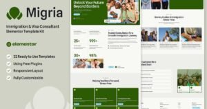 Migria - Immigration & Visa Consultant Elementor Template Kit - Nulled Download - EmpireGPL