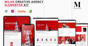Milan - Creative Agency Elementor Template Kit - Nulled Download - EmpireGPL