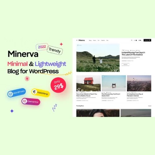 Minerva - Modern Blog WordPress Theme - Nulled Download - EmpireGPL