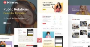 Minerva - Public Relation & Creative Agency Elementor Template Kit - Nulled Download - EmpireGPL
