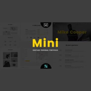 Mini – Onepage Personal Portfolio Theme - Nulled Download - EmpireGPL