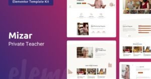 Mizar — Private Teacher & Education Elementor Template Kit - Nulled Download - EmpireGPL