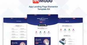 Mobo - App Landing Page Elementor Pro Template Kit - Nulled Download - EmpireGPL