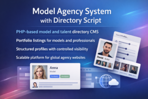 Model Agency System with Directory Script
