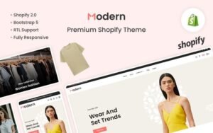 Modern - The Fashion & Clothing Premium Shopify Theme - Nulled Download - EmpireGPL