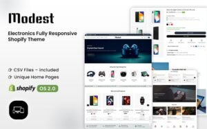 Modest - Next-gen Electronics Shopify OS 2.0 Theme Shopify Theme - Nulled Download - EmpireGPL