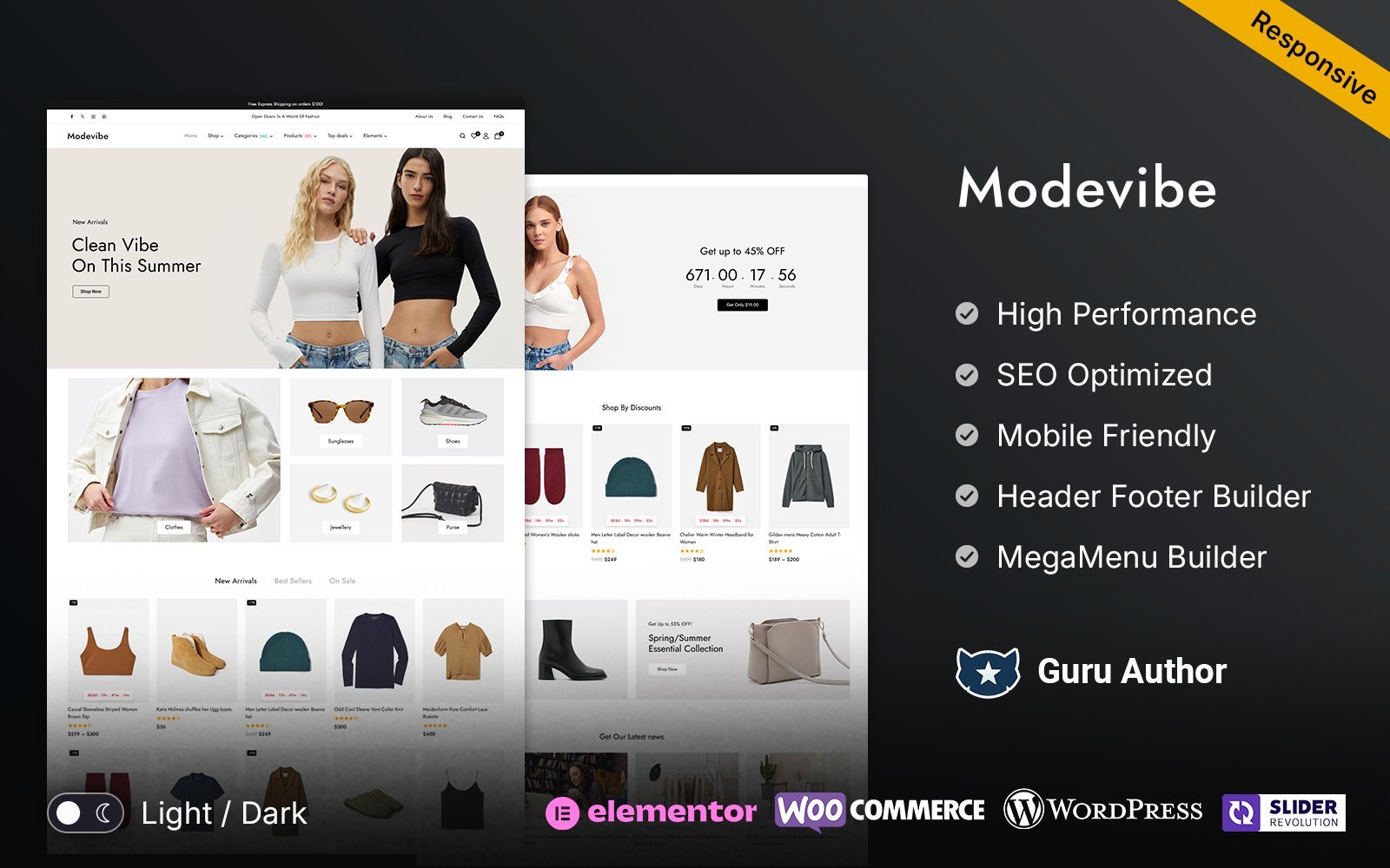 Modevibe - Fashion and Clothes Store Multipurpose Responsive WooCommerce Theme - Nulled Download - EmpireGPL