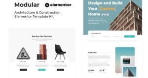 Modular - Architecture & Construction Elementor Template Kit - Nulled Download - EmpireGPL