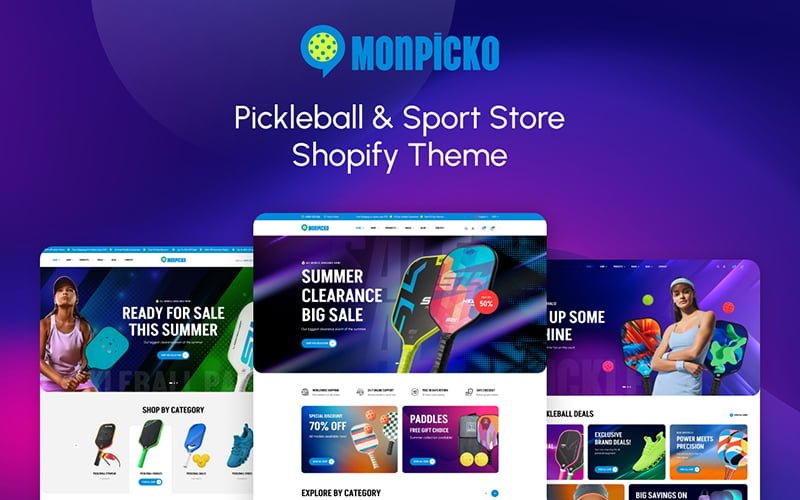Monpicko - Pickleball Sport Store Shopify Theme OS 2.0 - Nulled Download - EmpireGPL