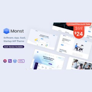 Monst - App, SaaS & Software Startup WP Theme - Nulled Download - EmpireGPL