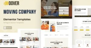 Moover - Moving Company Website Elementor Template Kit - Nulled Download - EmpireGPL